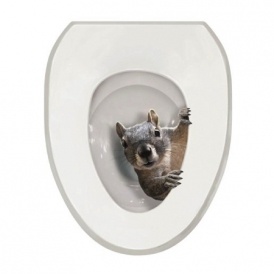 It's A Squirrel Toilet Decal $16 @ Walmart