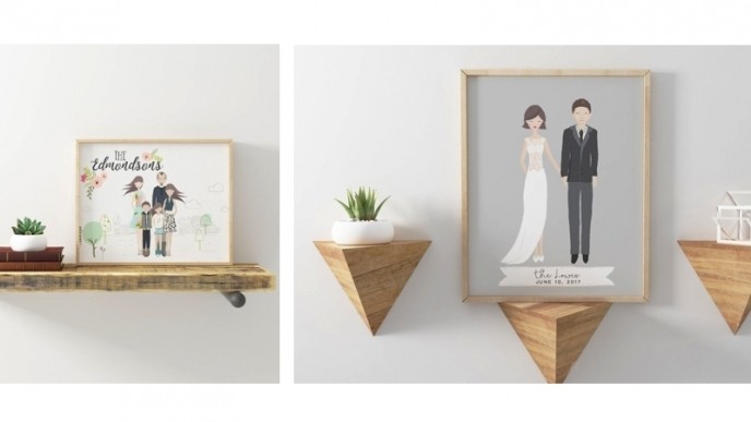 Darling Family Portraits - Customize Your Family Illustration Just $8.99 @ Jane