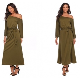 Women's Off The Shoulder Maxi Dress $5