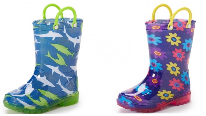 Today Only! Lilly Of New York Kids Light Up Rain Boots Only $10 @ Zulily