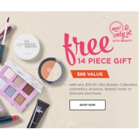 Free 14 Piece Ulta Gift Set W/ Purchase