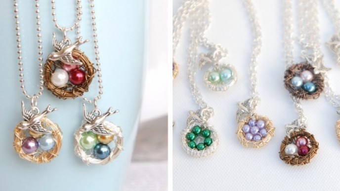 Personalized Mother’s Nest Family Necklace Only $9 @ Jane