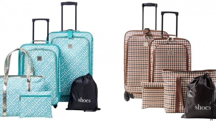 5 Piece Travel Quarters Luggage Set Only $56 @ Bon-Ton