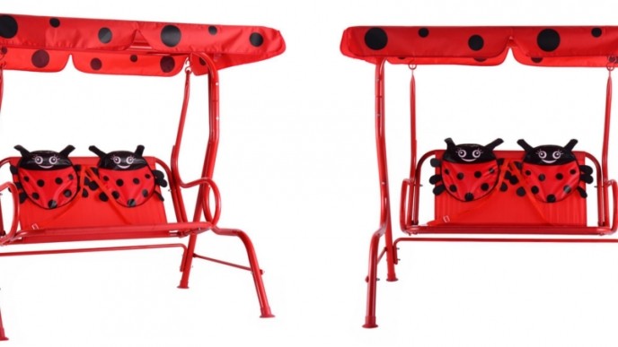 Kids Ladybug Swing With Canopy Only $47 @ Amazon