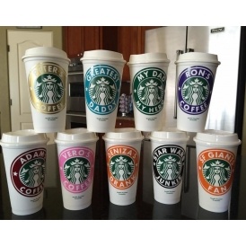 Personalized Starbucks Tumblers $12 @ Jane