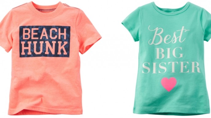 Buy 1 Get 2 Free Shorts & T-Shirts + Extra 20% Off @ Carter's