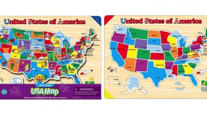 The Learning Journey Lift & Learn USA Map Puzzle Just $8 @ Amazon
