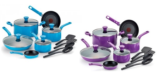 T-Fal 14-Piece Excite Non-Stick Cookware Set Only $39 @ Walmart