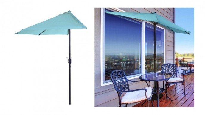 9' Half Round Patio Umbrella Just $21.99 @ Walmart