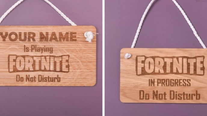 Fortnite In Progress Do Not Disturb Sign Only $14 @ Etsy