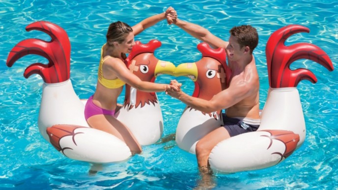 Chicken Fight Inflatable Pool Game Just $30 @ Walmart