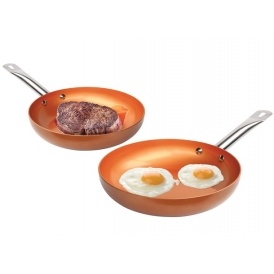 2 Piece Copper Pan Set Just $10 @ Hollar