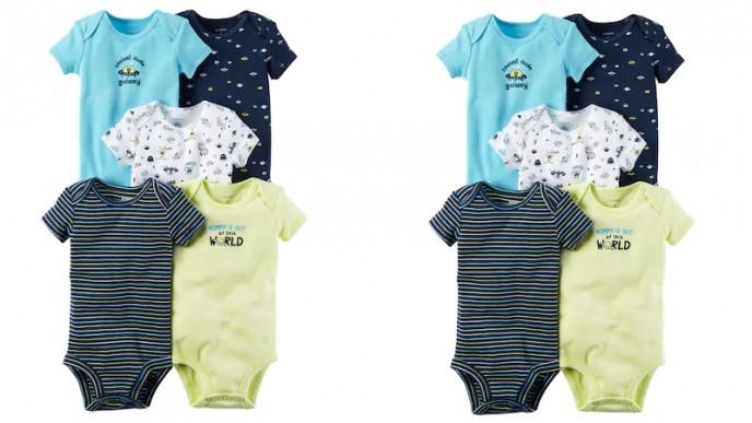 10 Pack Of Carter's Bodysuits Only $13 ($1.36 Each) @ Kohl's