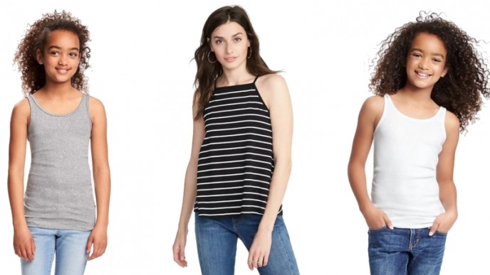 Today Only! Women And Girls Tanks Only $2 @ Old Navy