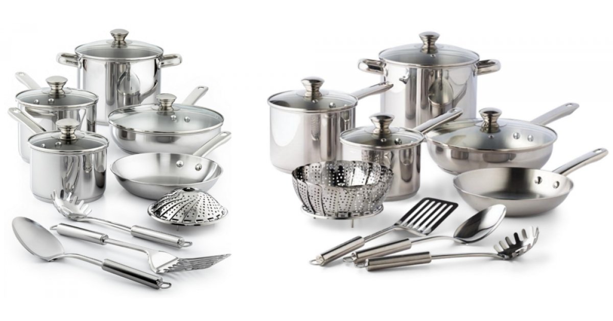 13Piece Stainless Steel Cookware Set Only 30 Macy's