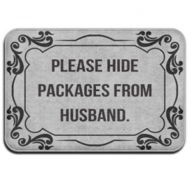 Hide Packages From Husband Doormat $5