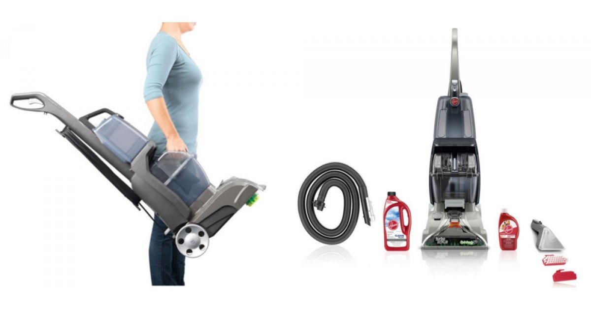 Hoover Turbo Scrub Upright Carpet Cleaner Only 98 Home Depot