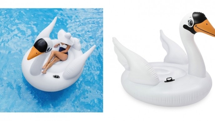 intex swan ride on