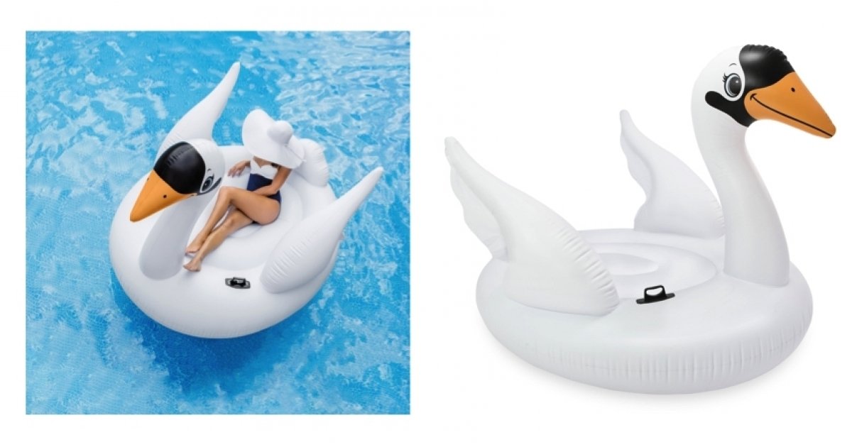 intex swan ride on