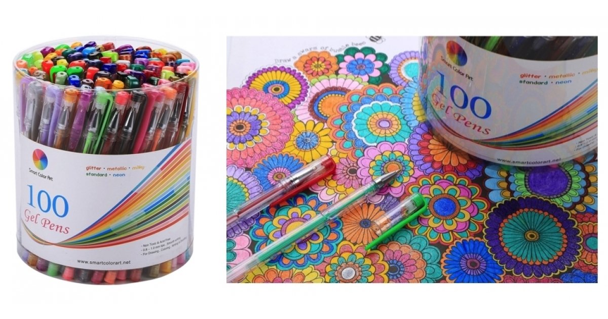 100Pack Smart Color Art Gel Pens Just 16.99 (reg. 60) Amazon