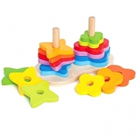 Hape Double Rainbow Stacker $11 @ Amazon