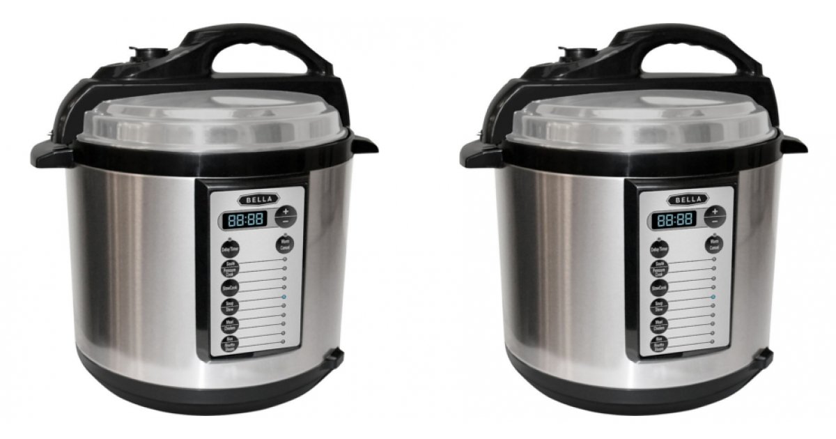Bella 6 Quart Pressure Cooker Only 30 (Reg. 80) Amazon