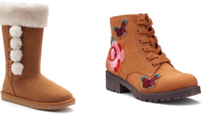 Adorable Girls Boots From $4 @ Kohl's