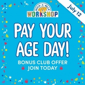 Pay Your Age Day @ Build-A-Bear