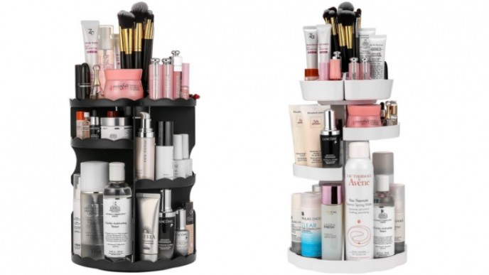 3 Layer Rotating Makeup Organizer Just $10 @ Amazon