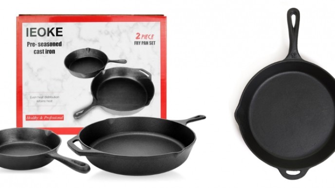 2 Piece Cast Iron Skillet Set Just $8.47 @ Amazon