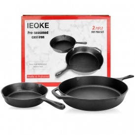 Cast Iron Skillet Set Just $8 @ Amazon
