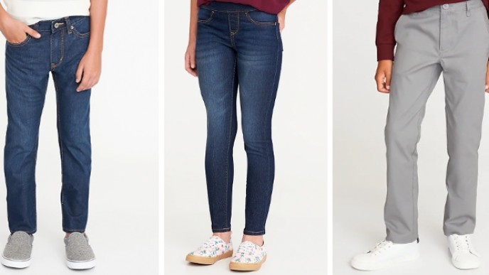 Kids Jeans And Uniform Pants Just $6 @ Old Navy