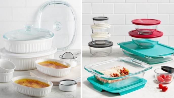 Corningware Or Pyrex Bakeware Sets Down To $20 @ Macy's