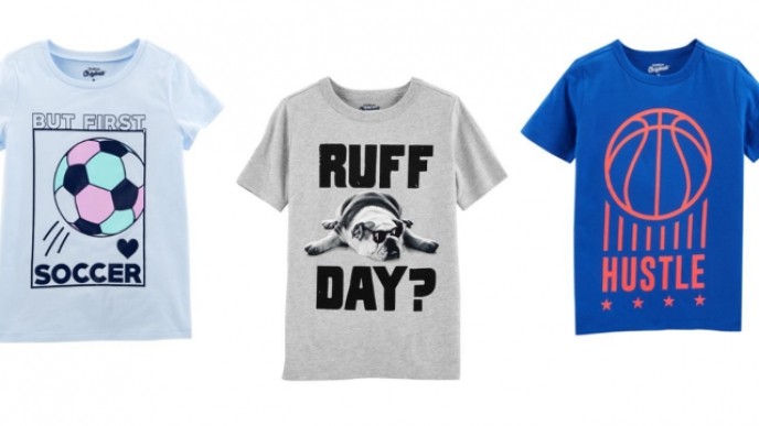 Kids T-Shirts Buy 1 Get 2 Free Today Only @ OshKosh