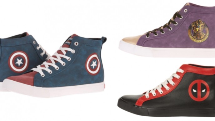 Men's Comic Characters High Top Sneakers Just $10 @ Walmart