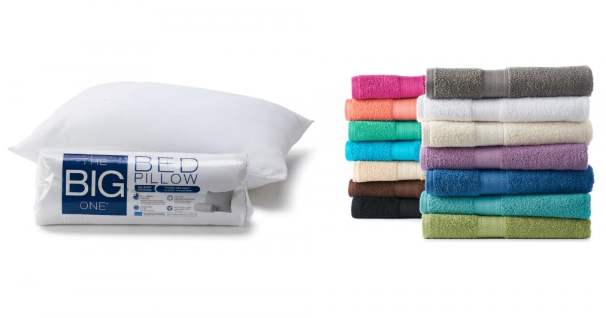 The Big One Bath Towels And Pillows Just 3 Kohl's