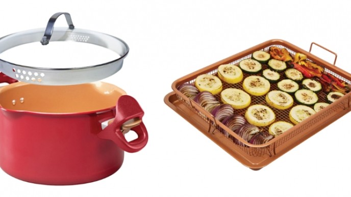 copper kitchenware set