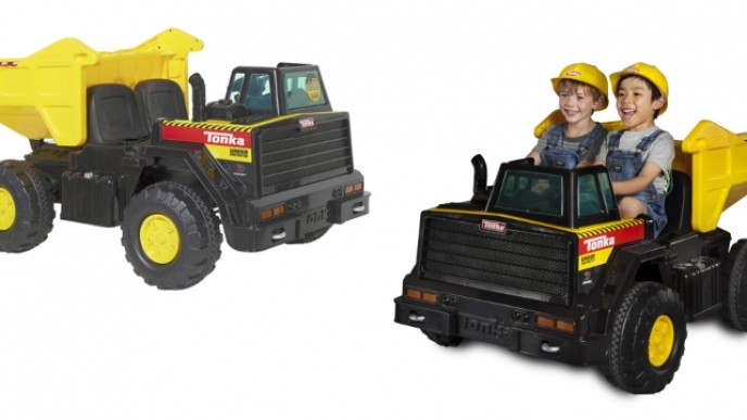 Save 50% Off This Tonka Mighty Dump Truck Ride-On @ Walmart