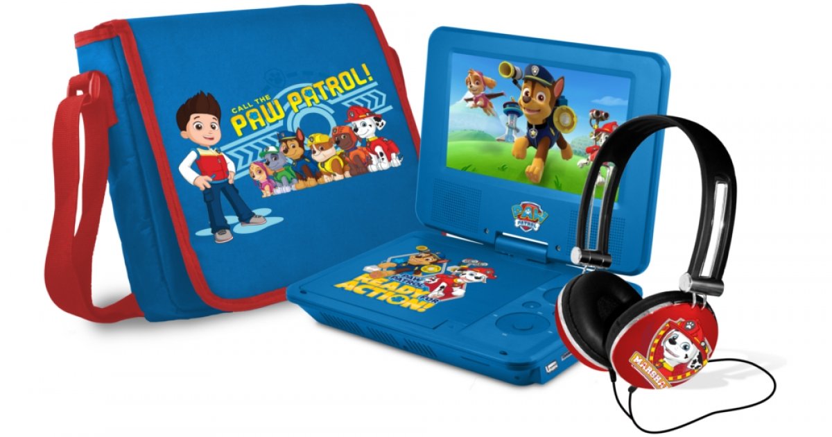 paw patrol dvd player set