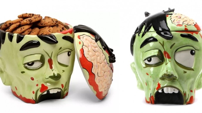 Zombie Head Cookie Jar Down To $6.99 @ ThinkGeek