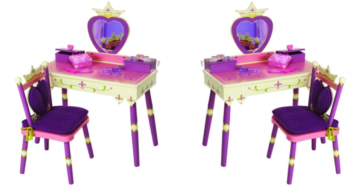 Wildkin Royal Princess Vanity Set Now 100 Off Jet Wildkin Royal Princess Vanity Set Now, Wildkin Princess Vanity Table Chair Set