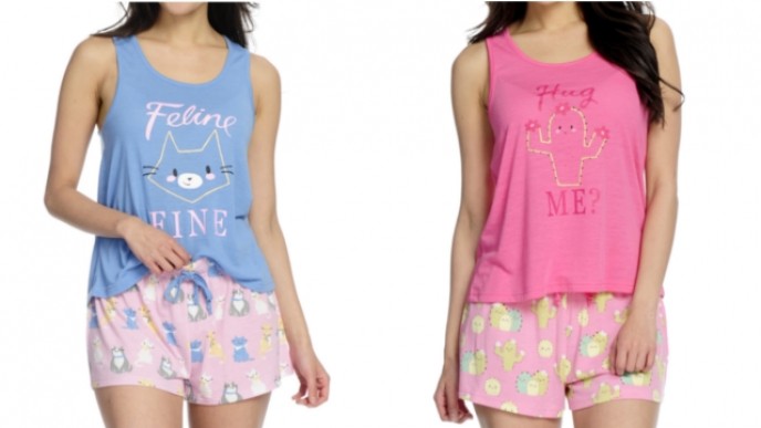 Women's 2 Piece Pajama Sets From $4 @ Walmart