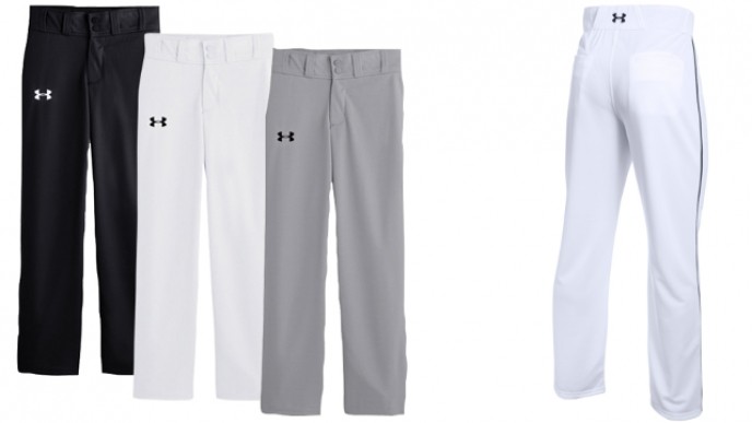 under armour baseball knickers with piping