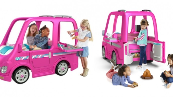 barbie dream camper power wheels walmart