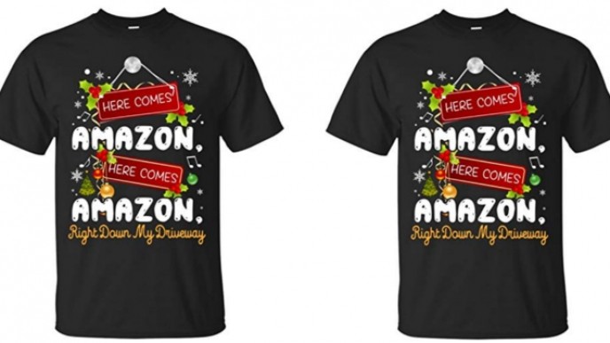 Here Comes Amazon Right Down My Driveway T-Shirt Just $23 @ Amazon