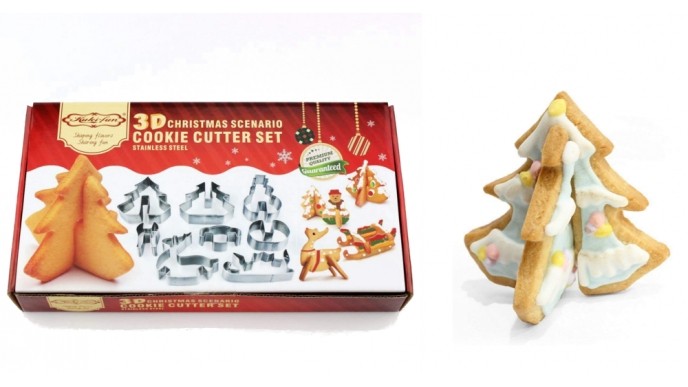 3D Christmas Cookie Cutter Set Just $8.98 @ Amazon