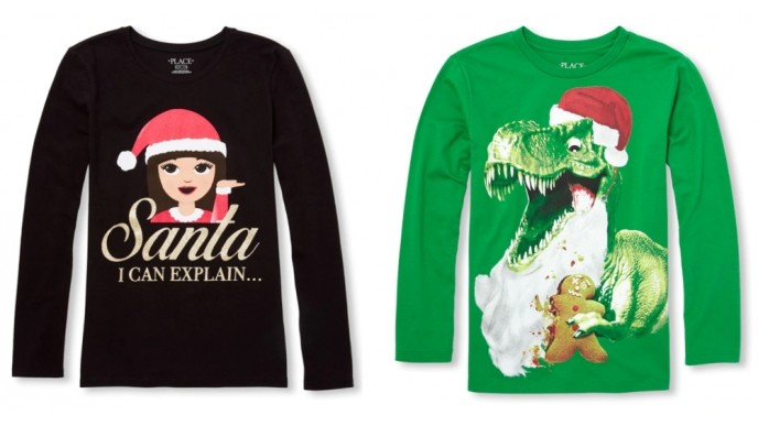 Kids Christmas Graphic T-Shirts Just $2.99 @ Children's Place