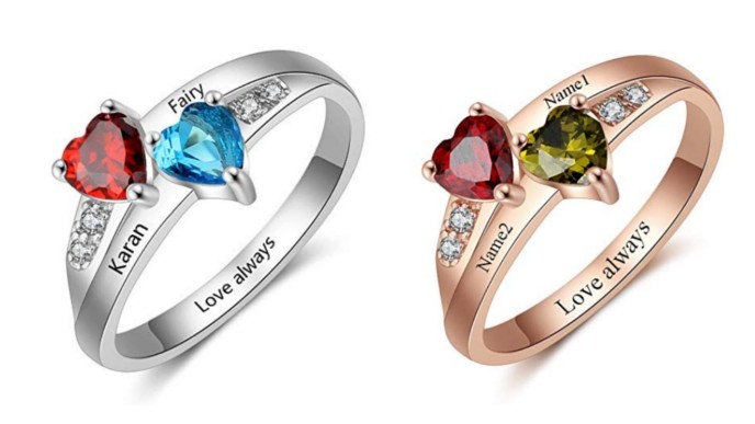 Personalized Mother Daughter Rings Just $22 @ Amazon