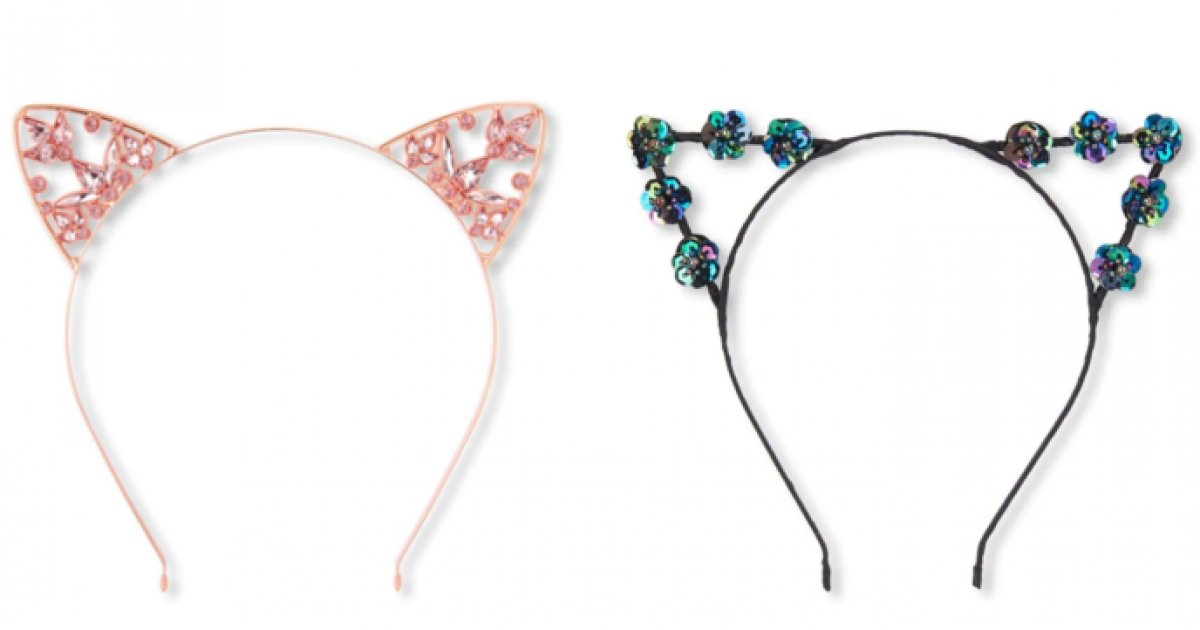 Cat Ear Headbands Just 1 + Free Shipping Children's Place