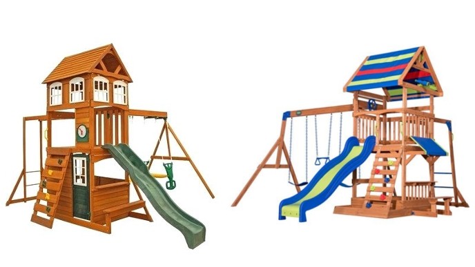 walmart kidkraft swing set